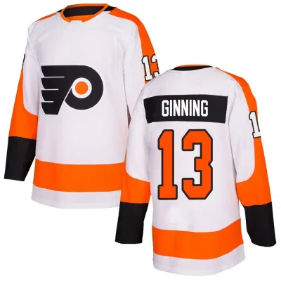 Men's Adam Ginning Philadelphia Flyers Jersey - White Authentic