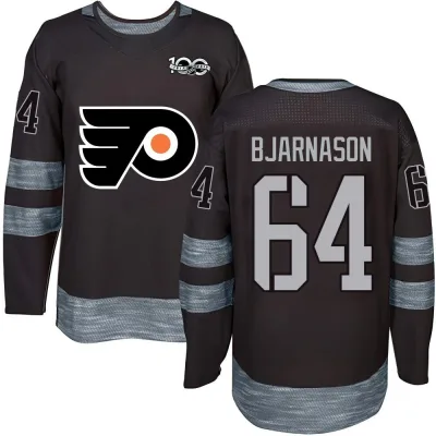 Men's Carson Bjarnason Philadelphia Flyers 1917-2017 100th Anniversary Jersey - Black Authentic