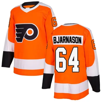 Men's Carson Bjarnason Philadelphia Flyers Home Jersey - Orange Authentic