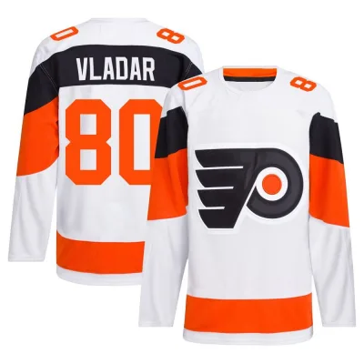 Men's Dan Vladar Philadelphia Flyers 2024 Stadium Series Primegreen Jersey - White Authentic