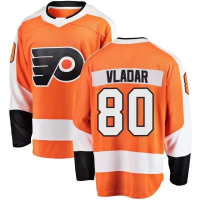 Men's Dan Vladar Philadelphia Flyers Home Jersey - Orange Breakaway