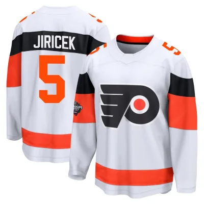 Men's David Jiricek Philadelphia Flyers 2024 Stadium Series Jersey - White Breakaway