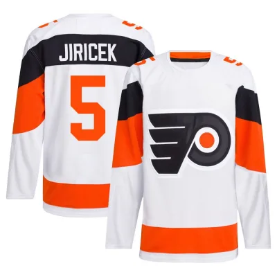 Men's David Jiricek Philadelphia Flyers 2024 Stadium Series Primegreen Jersey - White Authentic