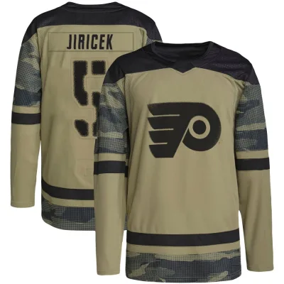 Men's David Jiricek Philadelphia Flyers Military Appreciation Practice Jersey - Camo Authentic