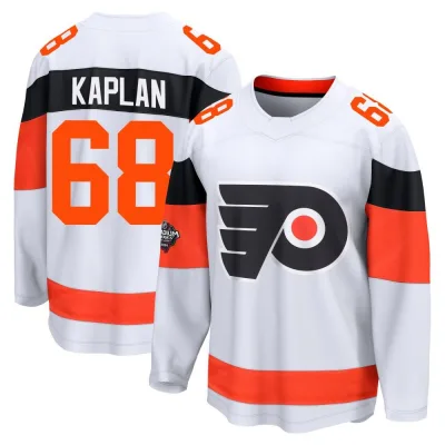 Men's Devin Kaplan Philadelphia Flyers 2024 Stadium Series Jersey - White Breakaway