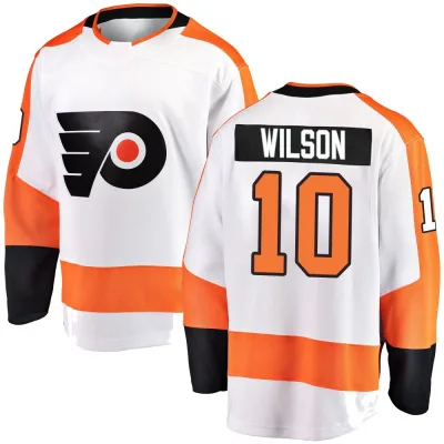 Men's Garrett Wilson Philadelphia Flyers Away Jersey - White Breakaway