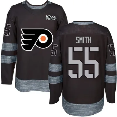 Men's Givani Smith Philadelphia Flyers 1917-2017 100th Anniversary Jersey - Black Authentic