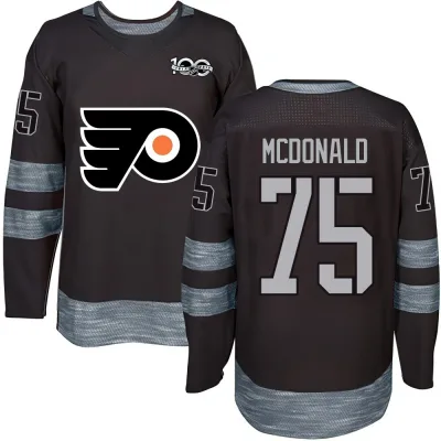Men's Hunter McDonald Philadelphia Flyers 1917-2017 100th Anniversary Jersey - Black Authentic