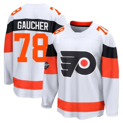 Men's Jacob Gaucher Philadelphia Flyers 2024 Stadium Series Jersey - White Breakaway