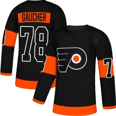 Men's Jacob Gaucher Philadelphia Flyers Alternate Jersey - Black Authentic