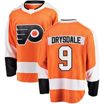 Men's Jamie Drysdale Philadelphia Flyers Home Jersey - Orange Breakaway