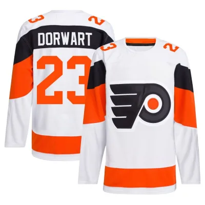 Men's Karsen Dorwart Philadelphia Flyers 2024 Stadium Series Primegreen Jersey - White Authentic