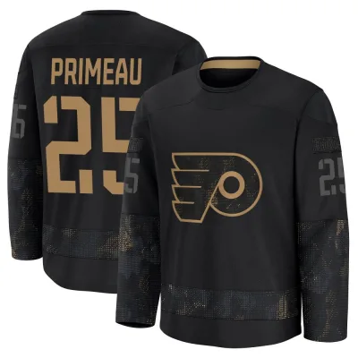 Men's Keith Primeau Philadelphia Flyers 2024 Military Appreciation Practice Jersey - Black Premium
