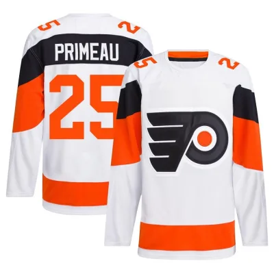 Men's Keith Primeau Philadelphia Flyers 2024 Stadium Series Primegreen Jersey - White Authentic