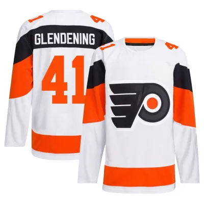 Men's Luke Glendening Philadelphia Flyers 2024 Stadium Series Primegreen Jersey - White Authentic