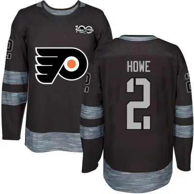Men's Mark Howe Philadelphia Flyers 1917-2017 100th Anniversary Jersey - Black Authentic