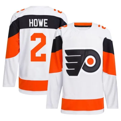 Men's Mark Howe Philadelphia Flyers 2024 Stadium Series Primegreen Jersey - White Authentic