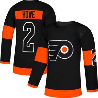Men's Mark Howe Philadelphia Flyers Alternate Jersey - Black Authentic