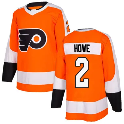 Men's Mark Howe Philadelphia Flyers Home Jersey - Orange Authentic