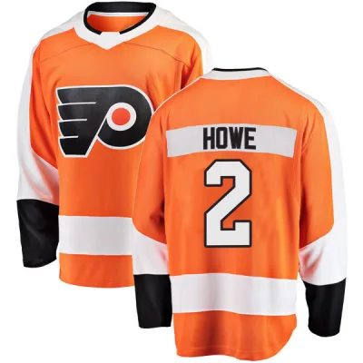 Men's Mark Howe Philadelphia Flyers Home Jersey - Orange Breakaway