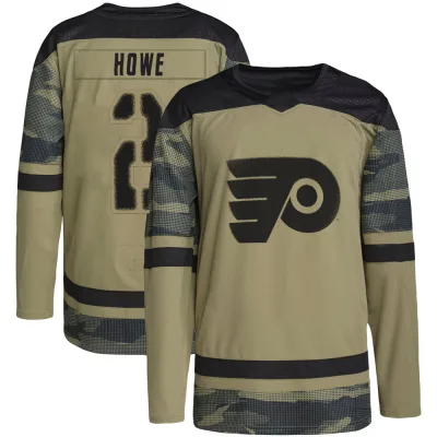 Men's Mark Howe Philadelphia Flyers Military Appreciation Practice Jersey - Camo Authentic