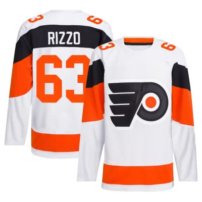 Men's Massimo Rizzo Philadelphia Flyers 2024 Stadium Series Primegreen Jersey - White Authentic