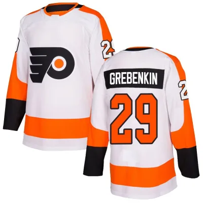 Men's Nikita Grebenkin Philadelphia Flyers Jersey - White Authentic