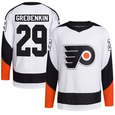 Men's Nikita Grebenkin Philadelphia Flyers Reverse Retro 2.0 Jersey - White Authentic