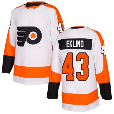 Men's Oscar Eklind Philadelphia Flyers Jersey - White Authentic
