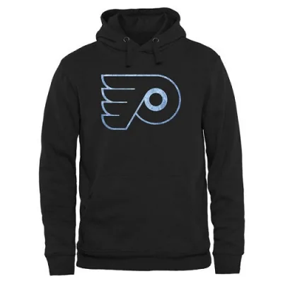 Men's Philadelphia Flyers Rinkside Pond Hockey Pullover Hoodie - - Black