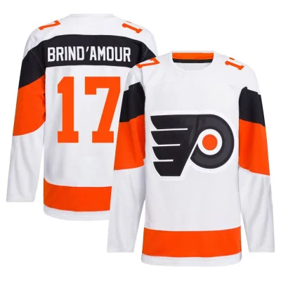 Men's Rod Brind'Amour Philadelphia Flyers 2024 Stadium Series Primegreen Jersey - White Authentic