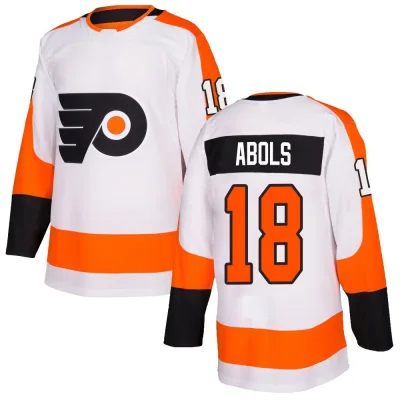 Men's Rodrigo Abols Philadelphia Flyers Jersey - White Authentic