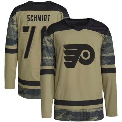 Men's Roman Schmidt Philadelphia Flyers Military Appreciation Practice Jersey - Camo Authentic