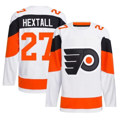 Men's Ron Hextall Philadelphia Flyers 2024 Stadium Series Primegreen Jersey - White Authentic
