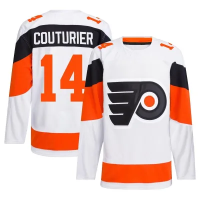 Men's Sean Couturier Philadelphia Flyers 2024 Stadium Series Primegreen Jersey - White Authentic