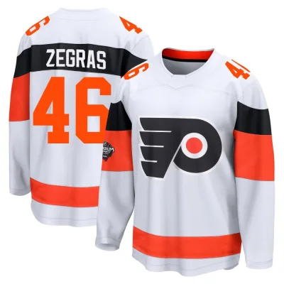 Men's Trevor Zegras Philadelphia Flyers 2024 Stadium Series Jersey - White Breakaway