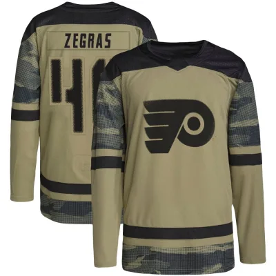 Men's Trevor Zegras Philadelphia Flyers Military Appreciation Practice Jersey - Camo Authentic