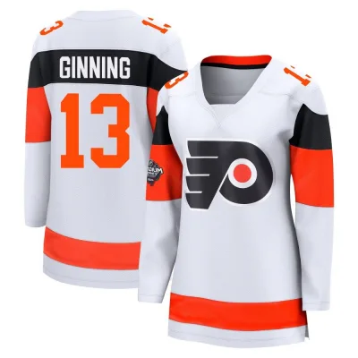 Women's Adam Ginning Philadelphia Flyers 2024 Stadium Series Jersey - White Breakaway