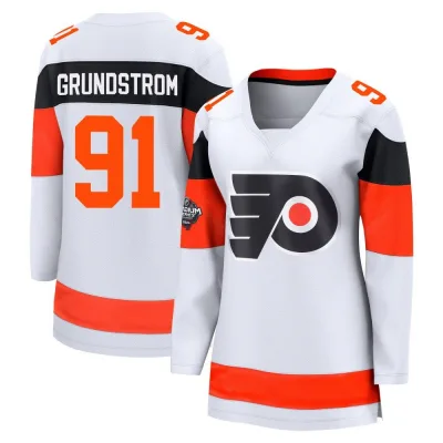 Women's Carl Grundstrom Philadelphia Flyers 2024 Stadium Series Jersey - White Breakaway