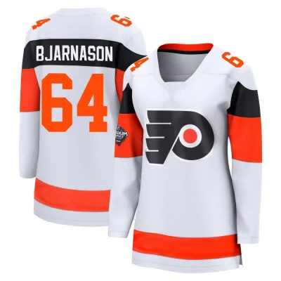 Women's Carson Bjarnason Philadelphia Flyers 2024 Stadium Series Jersey - White Breakaway