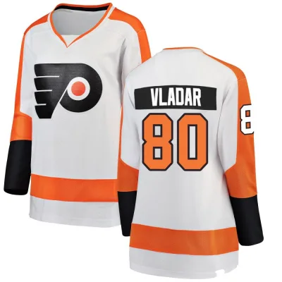 Women's Dan Vladar Philadelphia Flyers Away Jersey - White Breakaway