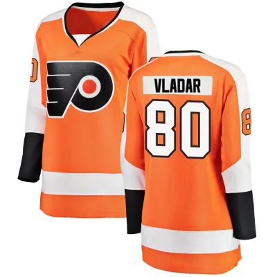 Women's Dan Vladar Philadelphia Flyers Home Jersey - Orange Breakaway