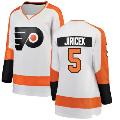 Women's David Jiricek Philadelphia Flyers Away Jersey - White Breakaway
