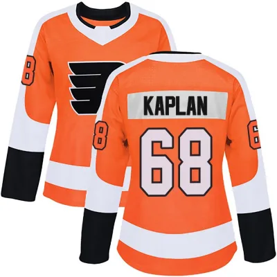 Women's Devin Kaplan Philadelphia Flyers Home Jersey - Orange Authentic