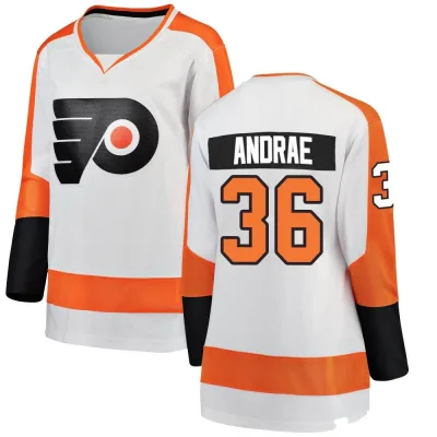 Women's Emil Andrae Philadelphia Flyers Away Jersey - White Breakaway