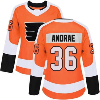 Women's Emil Andrae Philadelphia Flyers Home Jersey - Orange Authentic