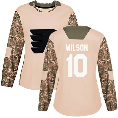 Women's Garrett Wilson Philadelphia Flyers Veterans Day Practice Jersey - Camo Authentic