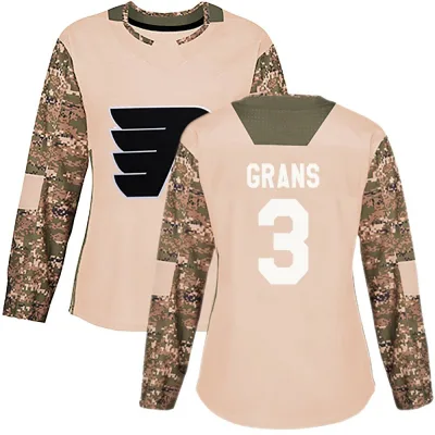 Women's Helge Grans Philadelphia Flyers Veterans Day Practice Jersey - Camo Authentic