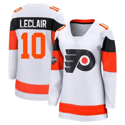 Women's John Leclair Philadelphia Flyers 2024 Stadium Series Jersey - White Breakaway