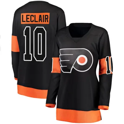 Women's John Leclair Philadelphia Flyers Alternate Jersey - Black Breakaway